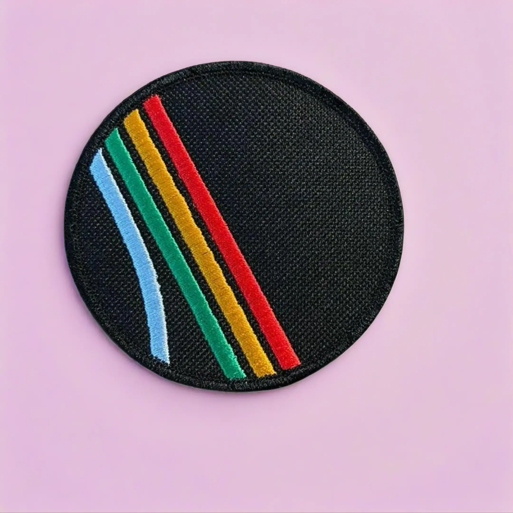 3.25" ARC Raiders Geometric Embroidery Tactical Patch Badge - Sew-On Applique Accessory for Jackets, Bags, Gamers with Clean Sci-Fi Aesthetics, Tactical Look, Iron-On Option, Customizable Design, Geometric Embroidery Design