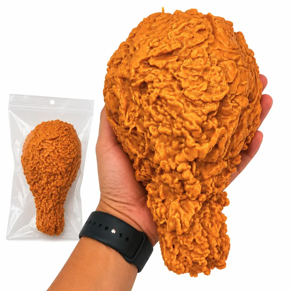 Jumbo Giant Chicken Drumstick Squishy Toy Realistic Slow Rising Novelty Gift
