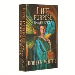 Life Purpose Oracle Card - 44 Card Set with PDF Guide, Insight Into Love, Life And Family, Perfect Gift for Valentine'S Day, Durable Paper Material