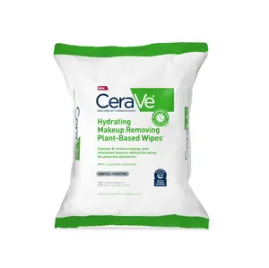 CeraVe Hydrating Makeup Removing Plantbased Wipes 25ct Frasier Fir25ct