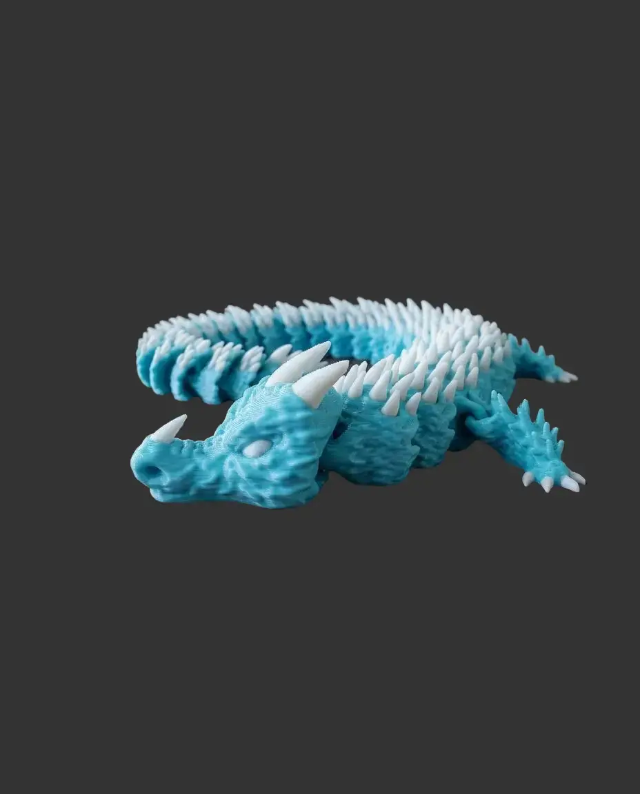 Articulated Spikey Spine Dragon – Dual Color Fidget Toy & Collectible