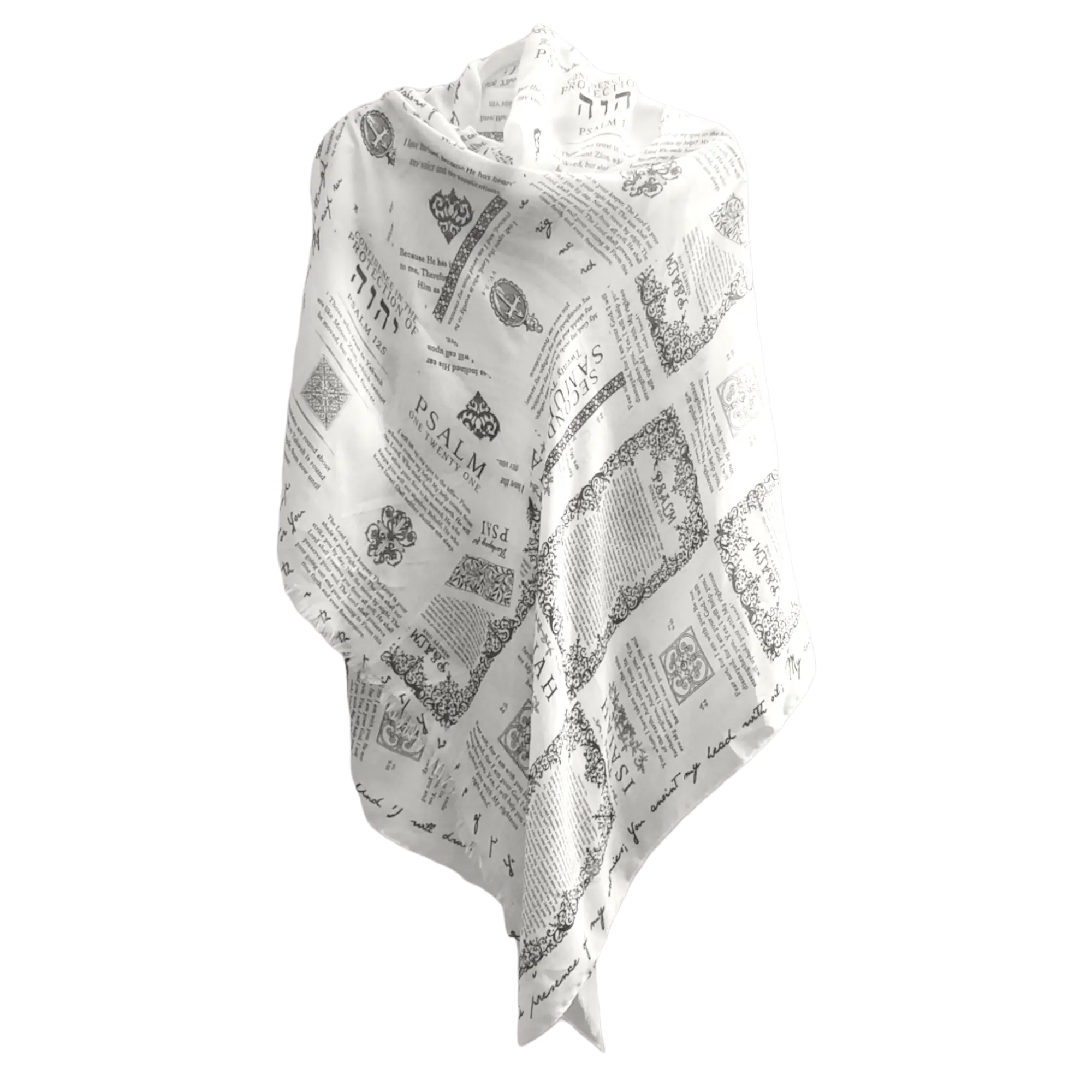 Prayer Scarves Women's Christian Religious Scarf - Casual Soft Shawl, Printed Polyester Scarf, 7 Passages About God's Protection, Psalm 91, All Seasons Encouragement Gift