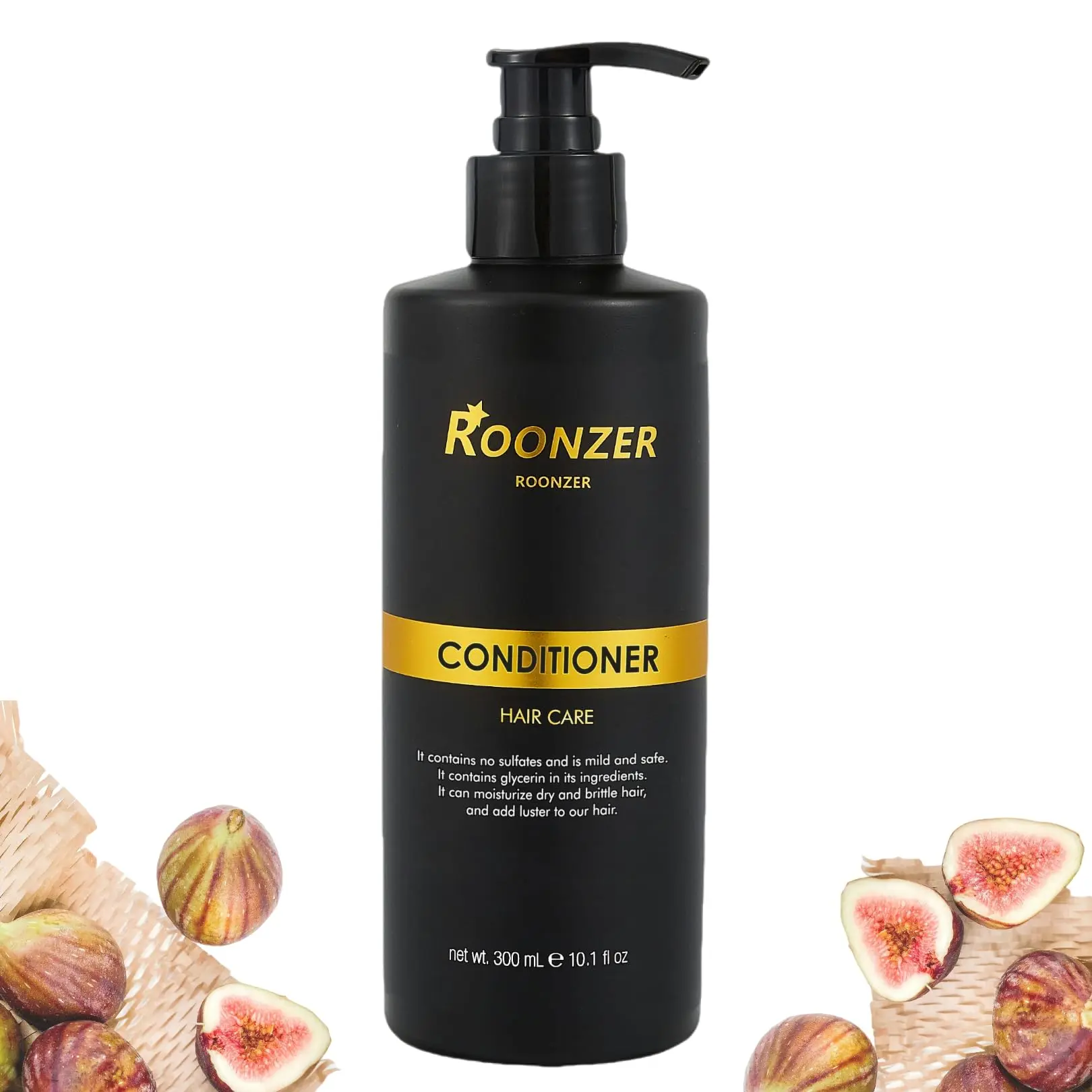 ROONZER conditioner suitable for dry hair, replenishes moisture, moisturizes dry and damaged hair, increases softness AND shine, men's and women's conditioner 10.1 oz