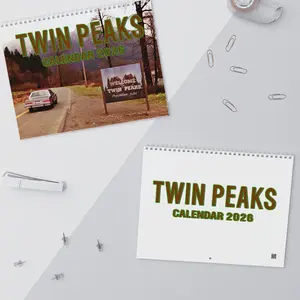 Twin Peaks 2026 Calendar, Twin Peaks Movie Calendar, 2026 Wall Celebrity Calendar, Retro Tv Show 90s Calendar