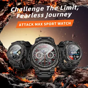 LOKMAT  ATTACK MAX Sport Rugged Smart Watch BT Calls Waterproof Military Smartwatches Heart Rate Monitor Fitness Tracker