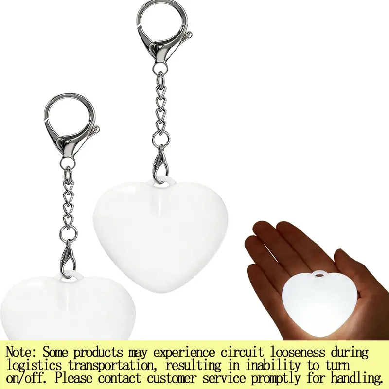 Romantic Couple Heart-Shaped LED Wallet Lights Touch Control Delay Auto-Off USB Rechargeable Keychain Pendant Style, Ideal for Bags, Backpacks, Keychains Perfect Valentine's Day Gift