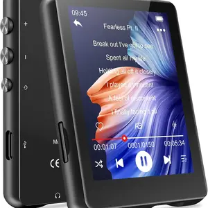 MECHEN 64GB Digital MP3 Player 2.4-inch Full Touchscreen with Bluetooth 5.3 USB Portable HiFi Lossless Audio Sound with Speaker Headphones