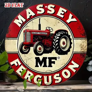 Vintage Aluminum Tractor Metal Sign, Vintage Plaque, Farm Style Decor, Wall Art for Man Cave, Garage, Bar, Home Office, Universal Placement