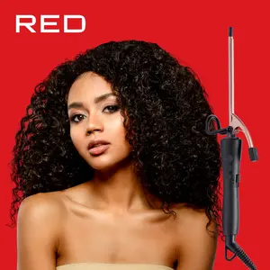 RED BY KISS 1/4 Inch Thin Ceramic Curling Iron Pencil Curler with Extra Small Barrel for Long & Short Hair High Low Temp Settings Fast Heat Up