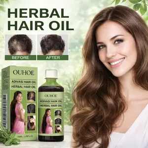 OUHOE Herbal Hair Oil: Gentle in nature, it nourishes the scalp; strengthens and cleanses the hair while protecting the scalp from dandruff and enhancing hair thickness.