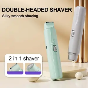 2-in-1 Electric Epilator & Shaver For Women, USB Rechargeable For Facial Hair Removal Device For Face, Legs, Bikini, Arms, Gentle & Depilatory Tool, Shavers For Women