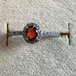 <PingEast jewelry >LANBS403----natural red sapphire ring