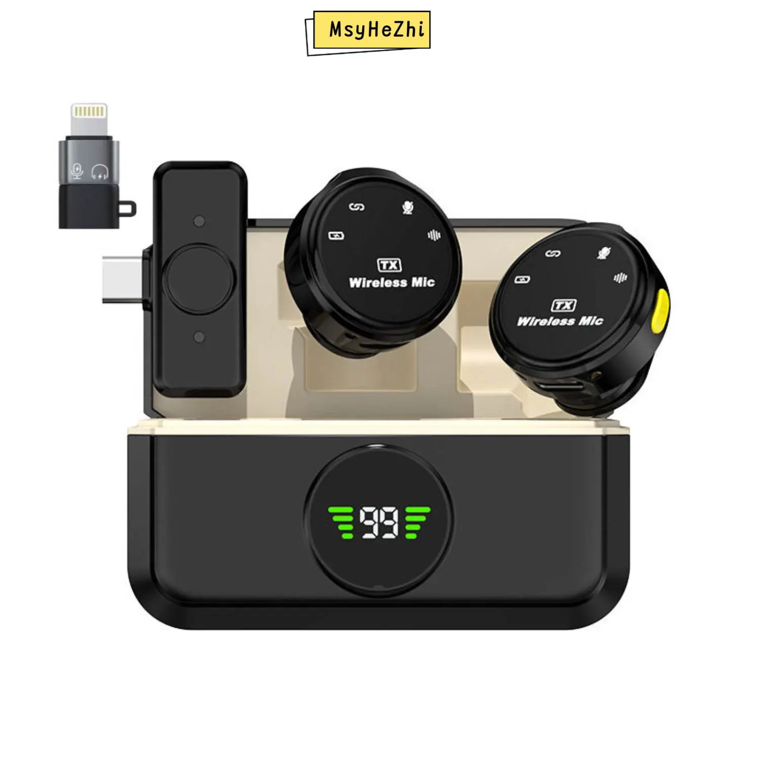 Microphone for TikTok Live Streaming Video Microphone Wireless Bluetooth Connection Headband-type Microphone Can be used for recording, singing, shooting videos and live streaming. It can effectively reduce noise.    microphone iphone