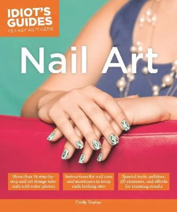 Used Emily Draher Nail Art Book (Paperback) - Nail Care Tutorial for Creativity, Manicure Tools, Photography of Creative Designs & Enhanced Effects