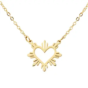 Philippines Heart Sun Necklace - Feminine Filipino pride jewelry charm