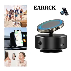 360° Rotatable Car Magnetic Phone Holder, Electric Suction Cup Vacuum Magnetic Phone Holder, for Office, Mirror, Compatible with Magsafe Smartphone Mount Cellphone Stand