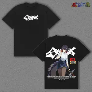 Ellen Joe Zenless Zone Zero Washed T-Shirt Oversized Anime Graphic Tee Vintage Heavy Cotton Unisex Streetwear
