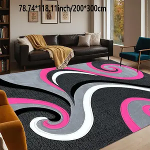 Fashion, modern and simple wind area carpet can be machine-washed. Home decoration sofa coffee table mat bedside mat dining table mat kitchen study home carpet mat. Modern Abstract Rug