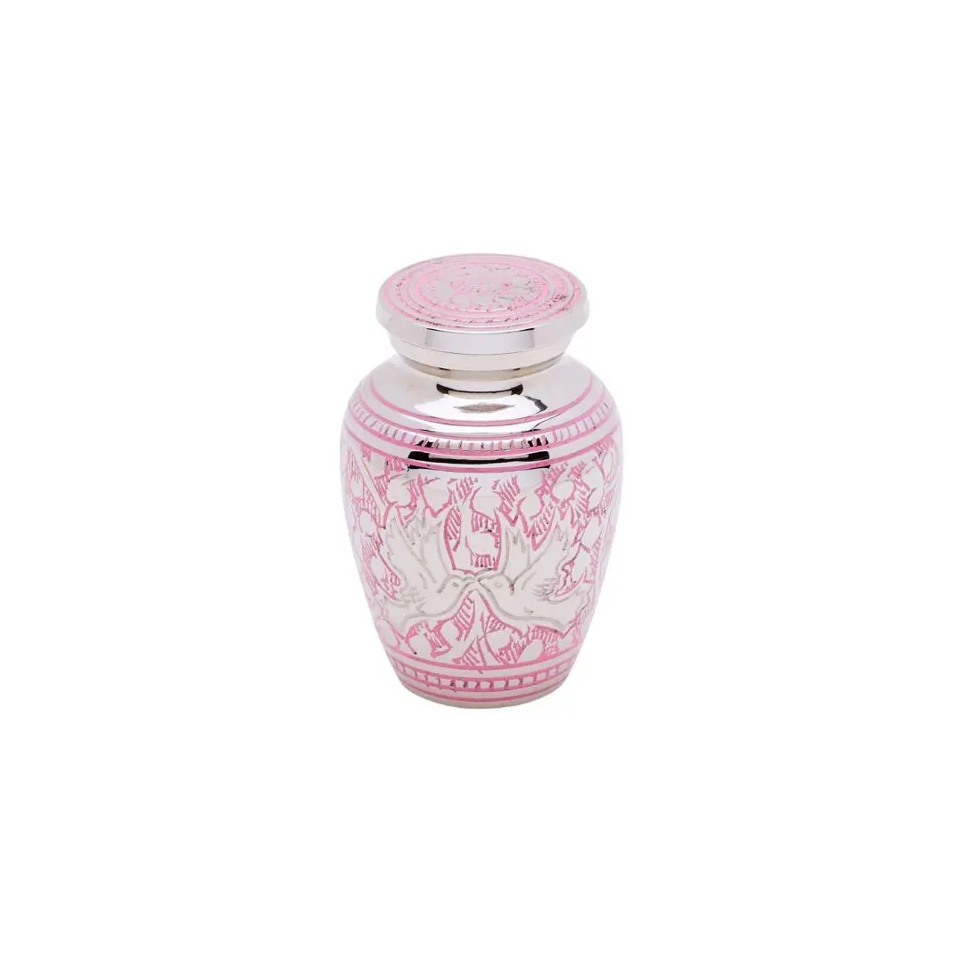 Pink Loving Doves Token Urn