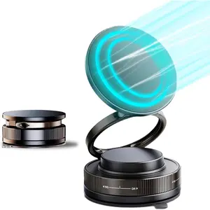 Foldable Portable Magnetic Car Phone Holder – Upgraded 360° Vacuum Mount (89+LBS Suction, 2600gf Magnet) for iPhone 12-16 Series
