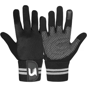 Weight Lifting Gloves Gym Workout Fitness Wrist Wrap Support Men Women Fingerless Gloves Full Finger Touchscreen