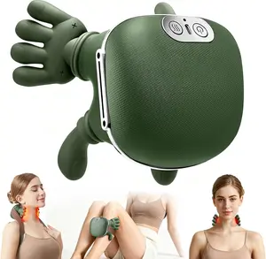 Human-Like Neck Massager with Heat for Pain Relief Deep Tissue, Cordless 4D Kneading Neck and Shoulder Massager Back Massager with Bionic fingers Massage and Screen, Ideal Gifts for Women Men SummerWins DealsforYouDays