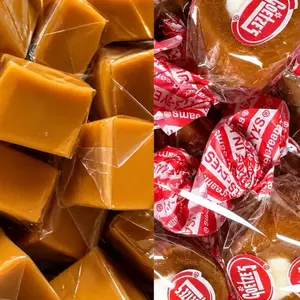 90’s NYC Bodega Caramel Candy 1LB Bag | Caramel Squares | Goetze’s Caramel Creams Bulls Eye Candy | Retro Old School Candy Bulk – NY Snack Pantry