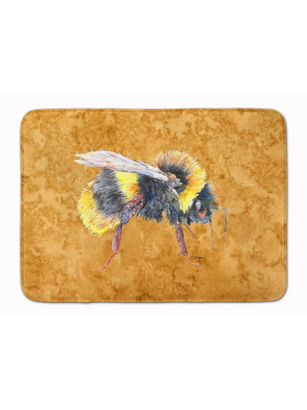 Carolines Treasures 8850RUG Indoor Bee Animal Memory Foam Mat, Full-Cushion Memory Foam, Machine Washable, Dry in Low Temp, 19" H x 0.25" W x 27" L