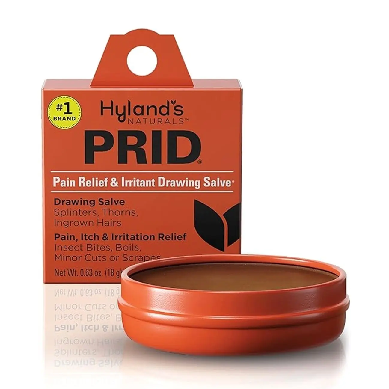 NEW 2025 Hyland's PRID Drawing Salve, Topical Skin Irritation Relief, For Splinters, Thorns, Ingrown Hairs, Itch Relief for Bug Bites, Boils, Minor Cuts and Scrapes, 18 Grams