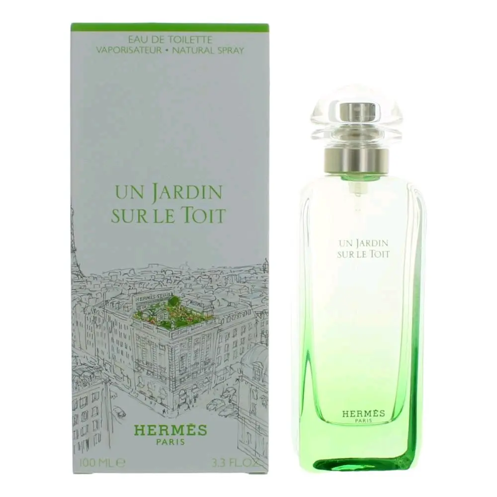 Hermes Un Jardin Sur Le Toit Fourth Fragrance Fresh Floral Women's 3.3 fl oz EDT Spray - Spray Bottle, Compost-Infused Unisex Fragrance