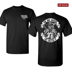 Da Big House Firefighter T-Shirt, Port Chester NY Fire Dept Skull Graphic Tee, Firefighter Brotherhood Station Shirt, Fireman Pride Firehouse Shirt