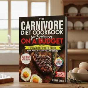 The Carnivore Diet Cookbook for Beginners on a Budget: Animal-based nutrition, bioavailable protein, frugal carnivore minimal cooking, stress-free meal planning, no-carb snacks.