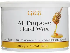 GiGi Hard Wax Hair Removal Kit for Face & Body, Complete At-Home Cosmetic Body Care Waxing System - 14 Oz