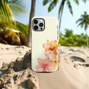Tropical Floral Flower Phone Case Cute Hibiscus Phone Case Summer Hawaiian Girly Aesthetic Compatible With IPhone 17 16 15 14 13 12 11 Pro Max