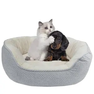 LoyalPaws Orthopedic Pet Bed Medium Memory Foam Bed for Cats and Dogs Washable, Non-Slip Bottom, Orthopedic designed