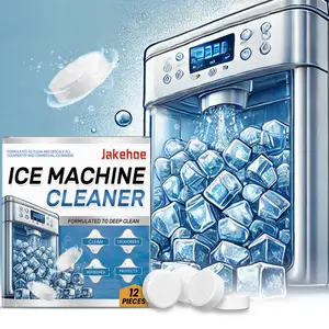 Ice Maker Cleaning Tablets Cleaner - 12 Pack, Gentle Formula Deep Clean & Deodorize, Safe Non-Toxic, Suitable for All Ice Makers, Choose 12/24