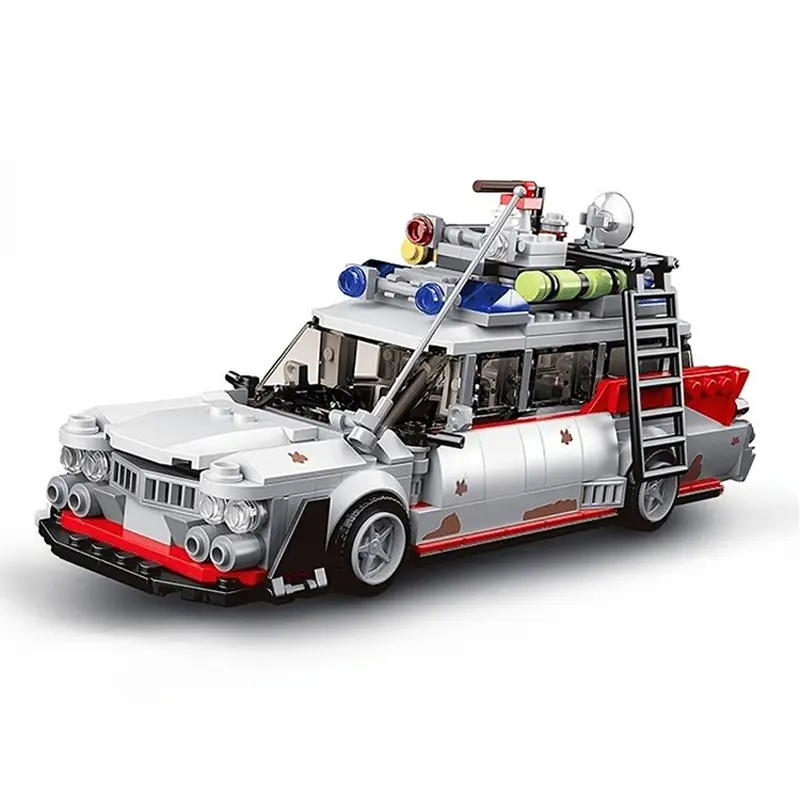 Ghost Car Model Creative Building Blocks Set, Holiday Entertainment Project Supplies, Car toy Model Kits DIY Crafts Collectibles,Christmas Gift/ Birthday Surprise for Movie Fans, 631+pcs