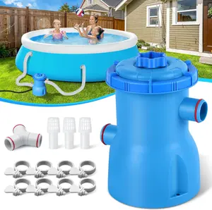 300 GPH Pool Filter Pump for Small Above Ground Pools, ETL Certified Pool Cartridge Filter Pump System with GFCI, Safe Reliable Water Circulation Pumps Rapidly Capture Water Debris