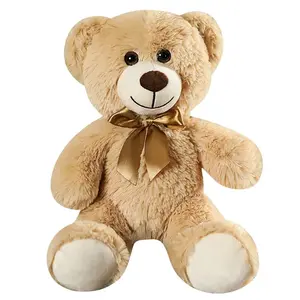 Cute Colorful Bow Tie Bear Doll Plush Toy YSG101 Soft Cotton PP Cotton Unisex Hug Bear Doll 35cm Children Birthday Gift Pillow Teddy Bear for Home Living Room Bedroom
