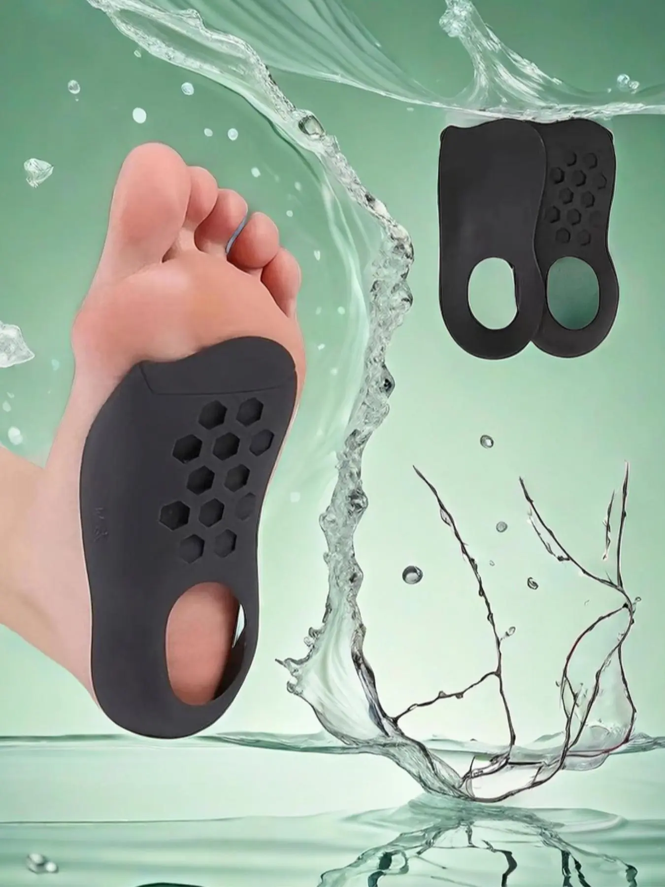 U-shaped Arch Support Shoe Insoles, Soft Silicone Arch Support Insoles, Arch Support For Plantar Fasciitis, Perfect For Flat Feet Arch Support, Insole Pads