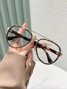 Fashionable Tortoise Pattern Eyeglasses, tortoiseshell glasses, Stylish Casual Eyeglasses for Women & Men, Fashion Eyeglasses for Work, Daily Clothing Decor, Perfect for Student Daily Use, Trendy Frames