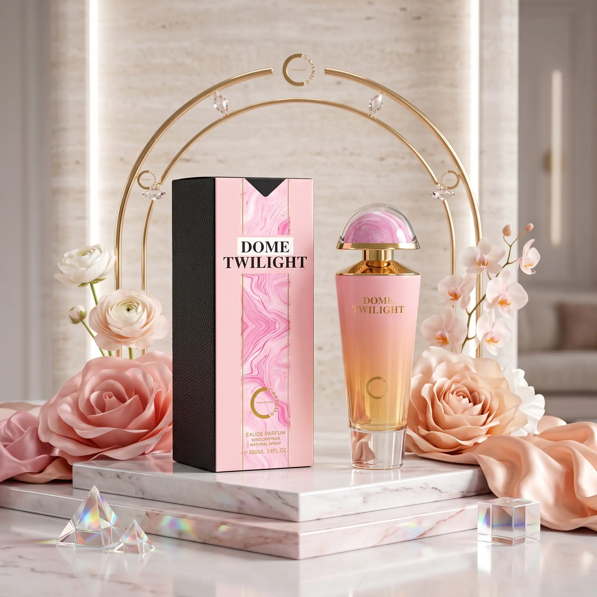Camara Dome Twilight Eau de Parfum for Women – 100ml / 3.4 fl oz – Fruity Floral Amber Fragrance