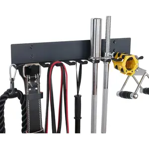 Home Gym Storage Rack, Extra Long 23'Barbell Rack Weight Room Organizer 11 Prong Gym Equipment Storage Rack for Gym Accessories Like Fitness Bands Home Gym Station Home Gym Adjustable