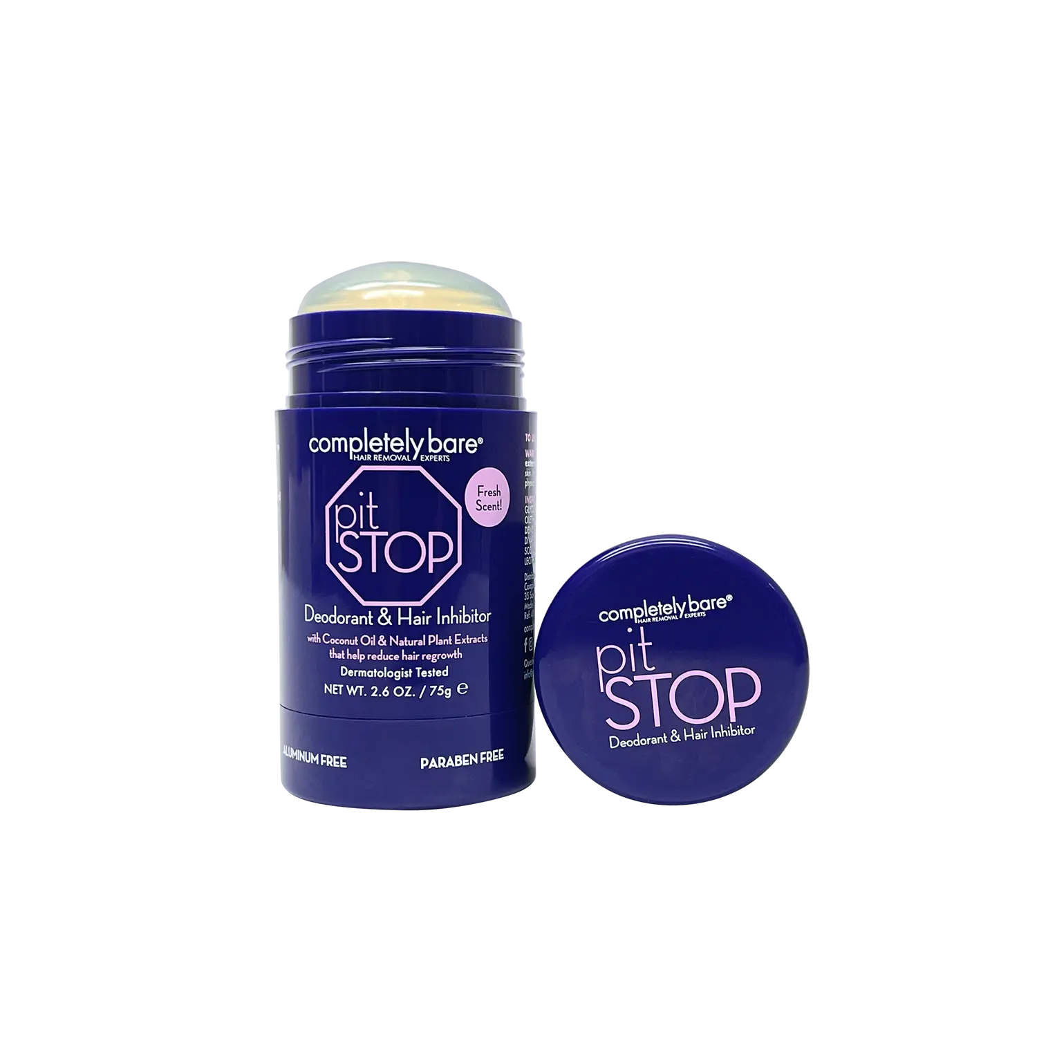 pit STOP Deodorant & Hair Inhibitor Body Care Coconut Plant Smooth Comfort Cosmetic Odor Removal Expert Odor Free