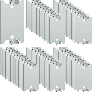 Plates for  Studs 1.5 x 2.5 Inch  Stud Guards with  Pointed Prongs Electrical Wire Stud Plate Protector  Stopper for Plumbing and Wiring Protection - 50Pack