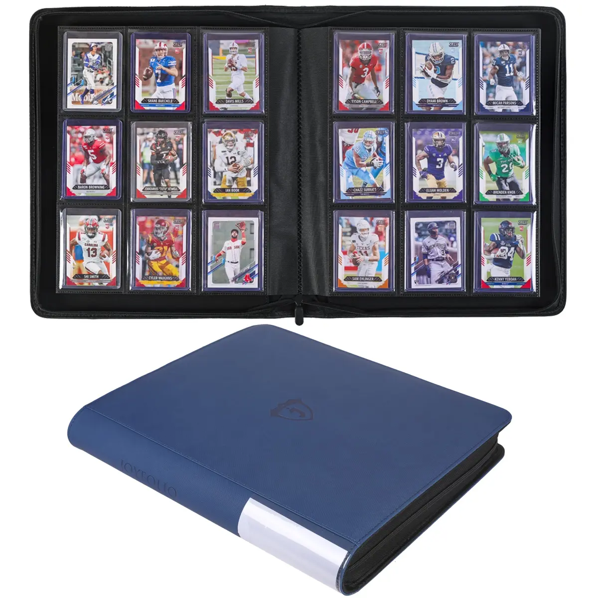 Tcg Toploader Card Binder, 9-Pocket Trading Card Album Holder, Trading Card Storage, Trading Card Organizer, Double-Sided Display Case, Holds 288 Toploaders, Fits Pokemon, Magic, Sports Cards