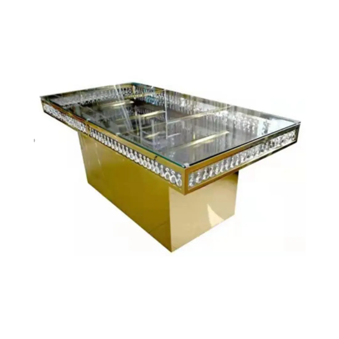 Gold Crystal Dining Table