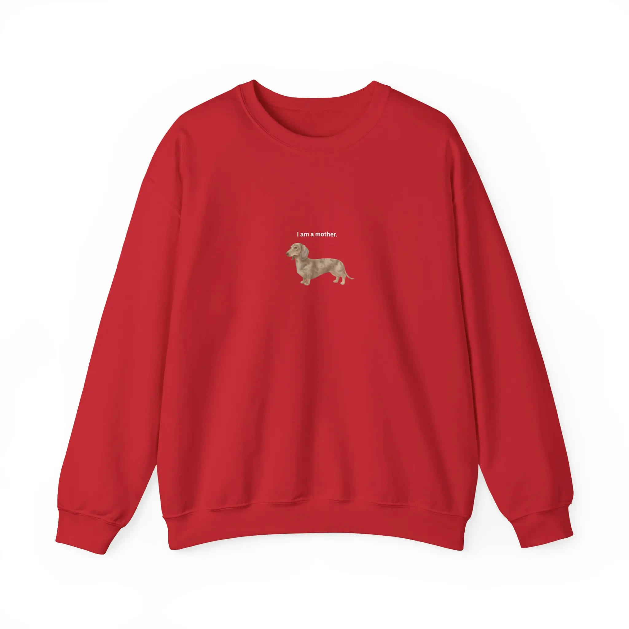Light Dapple Short Hair Dachshund Crewneck Sweatshirt, Dog Mom Gift, Cozy Cotton Pullover for Women & Pet Lovers