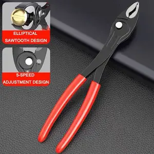 【Industrial anti-slip】8-inch universal self-adjusting slip pliers | Bit rusty screws and prevent them from falling off | Lifetime warranty repair tool | Plumber/auto repair/mechanic special tool set,dealsforyoudays