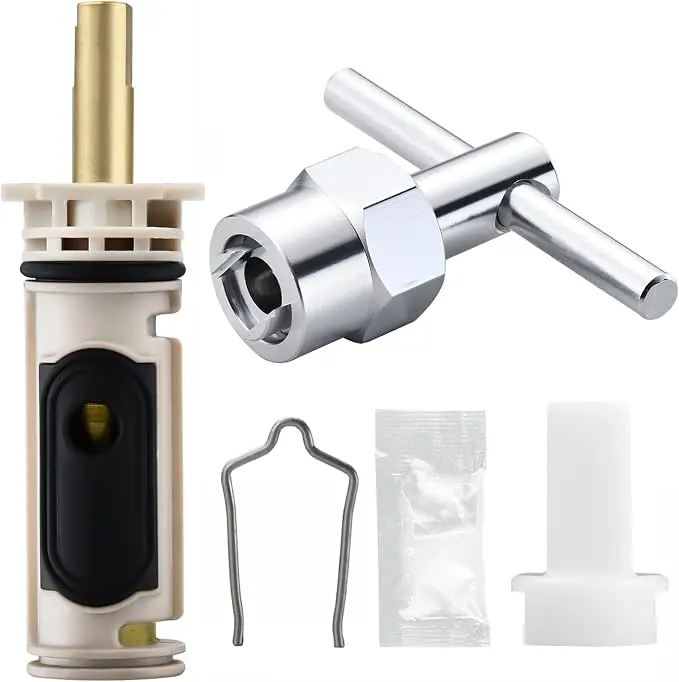 Moen 1222 Compatible Shower Cartridge, Brass Core Posi-Temp Valve for Drip-Free 1-Handle Tub & Shower Faucets, Includes Removal Tool for Easy DIY Fix